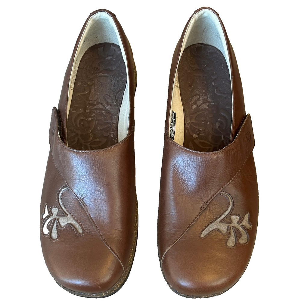 Teva Ventura Strap Leather Slip On Shoes Floral Etched Womens‎ 10 UK 8.5 EU 41